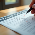 Certificat de carte grise posé sur une table en bois avec une main pointant la section V7
