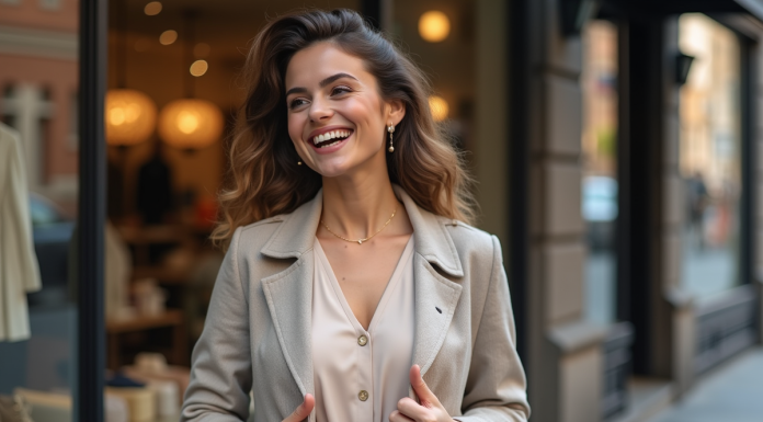 Conseils pour s’habiller quand on est petite et ronde : astuces mode et style Femme souriante en robe élégante en ville