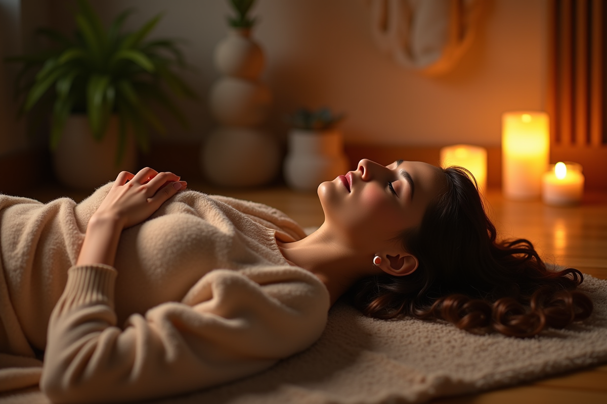 méditation allongée