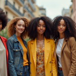 Groupe diversifié de personnes confiantes en milieu urbain