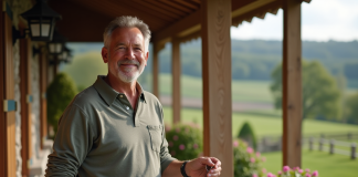 Résidence secondaire ou bien vacant : différences à connaître pour l’achat Homme d'âge moyen souriant avec clés devant maison campagne