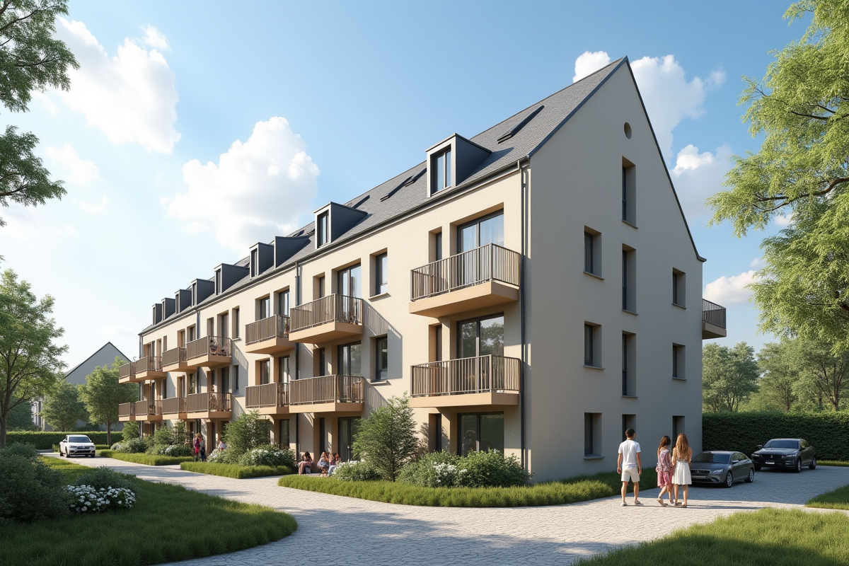 Résidence neuve dans quartier calme avec familles et verdure