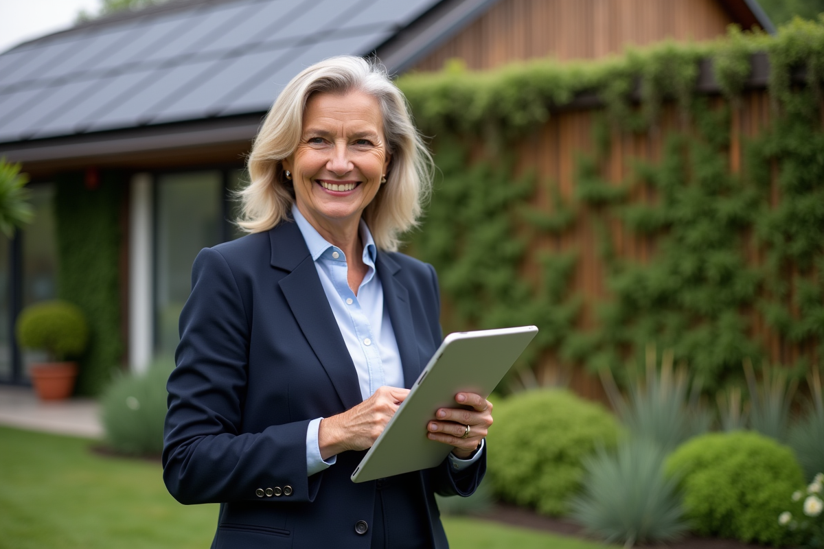 Manager en extérieur dans un jardin écologique