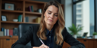 Droit de propriété : quelles sont ses implications juridiques ? Femme d'affaires signant un contrat immobilier dans un bureau moderne